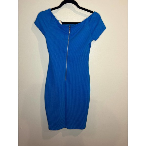 Bisou Bisou Blue Pencil Bodycon Dress Size 4 - Picture 5 of 7